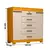 Cômoda Diana Prime com 5 Gavetas com Chave Acp Móveis Naturalle com Off White - comprar online