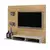 Painel para TV Hades Off White E Ipê até 46 Polegadas CINAMOMO/OFF WHITE