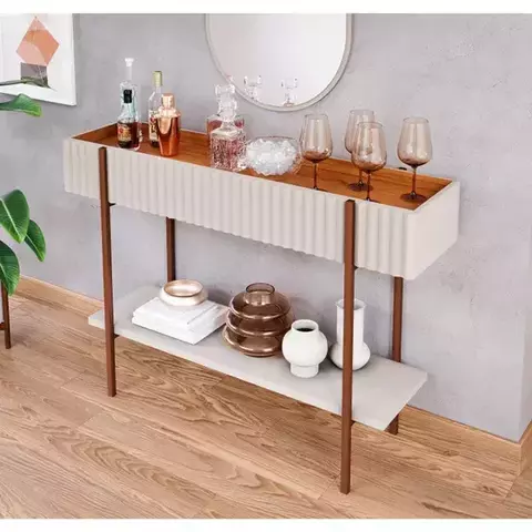 Aparador com Espeljo - Sala de Estar 123 Cm Lira - Cimol