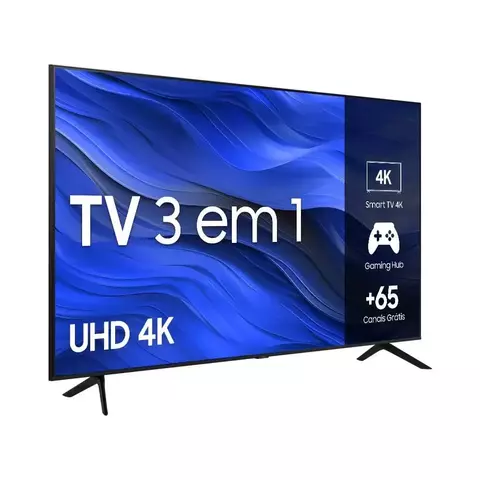 Smart TV Samsung 43" UHD 4K 43CU7700 2023 Processador Crystal 4K Tela sem Limites