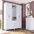 Guarda Roupa Roupeiro Capelinha Com Espelho Quarto 4 Portas 2 Gavetas Branco Brilho - comprar online