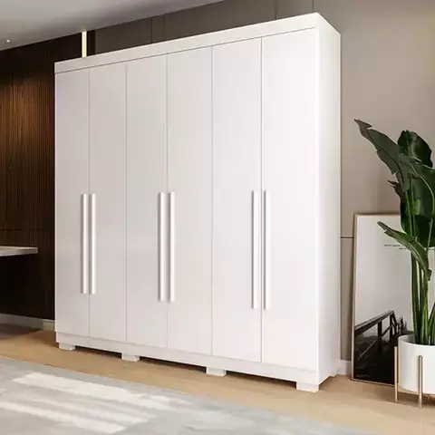Guarda Roupa Casal ACP Ágata 06 Portas 03 Gavetas - Branco - ACP Móveis
