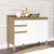 Imagem do Balcão Gabinete de Cozinha Ronipa Chardonnay 120cm Castanho/Branco