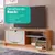 Rack Bancada Para Tv Até 55' 100% Mdf 2 Portas 1 Prateleira Volpi Permobili Cinamomo/Off White na internet