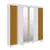 Guarda Roupa Casal 100% Mdf 6 Portas Ripado 6 Gavetas Eliza Acp Móveis Branco/Cinamomo - ACP MOVEIS na internet