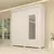 Guarda roupa Heloísa Prime 100% MDF com Espelho 2 Portas Corrediças ACP Móveis