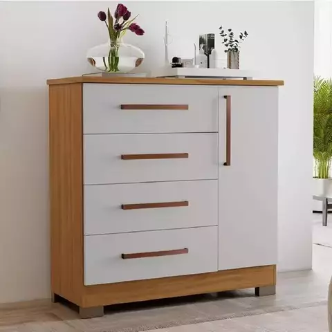 Comoda NT 5185 Freijó com Off White - Notável