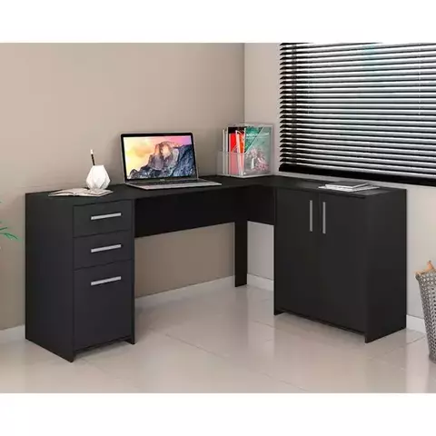 Escrivaninha Mesa de Canto para Escritório 2 Portas 3 Gavetas NT 2005 Notável - Notável Móveis - (cópia) - comprar online