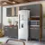 Cozinha Compacta Fit 11 Portas com Balcão Carvalho Rústico/Chumbo Nicioli
