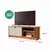 Rack Bancada Para Tv Até 55' 100% Mdf 2 Portas 1 Prateleira Volpi Permobili Cinamomo/Off White - comprar online