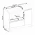 Balcão de Cozinha Amanda para Cooktop 5 bocas 1 Porta 1 Gaveta Branco Nt 3050 - loja online