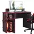 Mesa Gamer 2 Prateleiras Preto Fosco/vermelho 3875 - Qmovi na internet