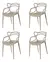Kit 4 Cadeiras Allegra Nude Interior e Exterior Cadeira De Jantar Allegra - PolyPlast na internet