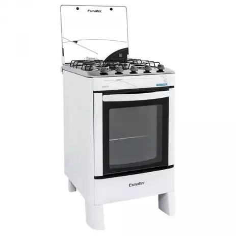 Fogão 4 Bocas Esmaltec Automático Agata Branco