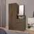 Cômoda com Espelho 1 Porta 3 Gavetas NT 5165 Notável Móveis Nogal Trend