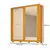 Guarda Roupas Casal 2 Portas 3 Gavetas Com Espelho Flex Nicole ACP - ACP Móveis - comprar online