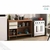 Balcão Gabinete de Cozinha Ronipa Chardonnay 120cm Castanho/Branco - GUILHERME ELETRO