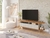 Rack Bancada p/ TV até 70 Pol Mônaco 2.0 Ripado c/ 1 Porta e 1 Gaveta 204cm Cinamomo/Off White - Permóbili na internet