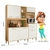 Cozinha Compacta Salsa 6 Portas 2 Gavetas Freijó/Off White Cristal - Nicioli na internet