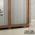 Roupeiro Heloisa c/ espelho 2 Portas 3 Gavetas 100% MDF Larg. 1.80m Café/Off White - GUILHERME ELETRO