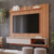 Painel para TV Permóbili Panamá Plus 100% MDF até 60 Polegadas com 1 Porta (CINAMOMO/OFF WHITE) - comprar online