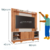 Home Caribe Para TV de até 70″ - Permobili Móveis - comprar online