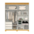 Guarda roupa Heloisa s/ espelho 2 Portas 3 Gavetas 100% MDF Larg. 1.80m Nature/Off White - comprar online