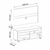Rack com painel Cross | 47"