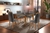 Mesa de Jantar Londrina com 4 Cadeiras Imbuia Rufato Móveis Cor Tampo Cinza Tecido Cinza - comprar online