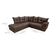 Sofá de Canto 5 Lugares 210cm Revestimento em Suede Gazin Chicago - Marrom Tec Suede Camurça - Gazin - GUILHERME ELETRO