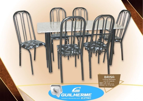 Mesa Brisa Conj. Retangular com 06 Cadeiras