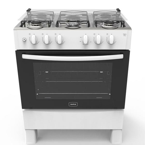 Fogão 5 Bocas a Gás Realce Hera Plus Acendimento Automático Branco Bivolt