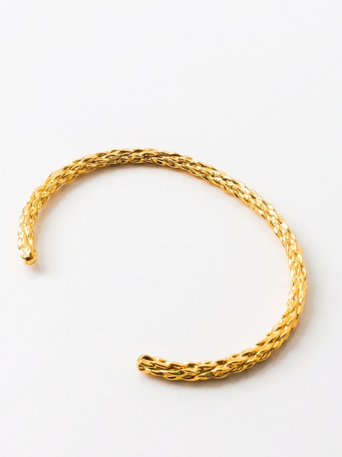 BRACELETE TEXTURA DOURADO REF 50