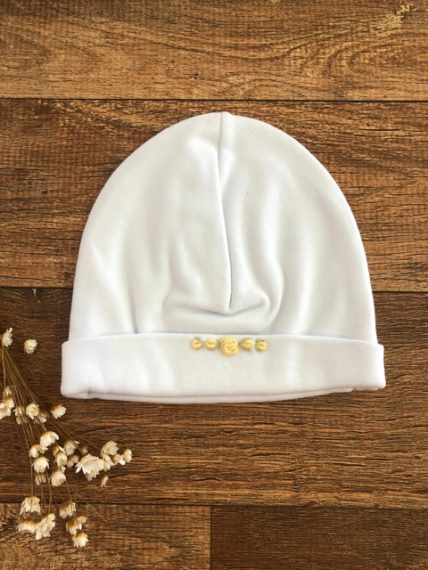 Touca Rococó Flor Amarela