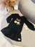 Vestido Moletom Preto - loja online
