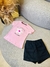 Conjunto Short Saia Flor na internet