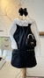 Conjunto Salopete em couro e Blusa de Gola - comprar online