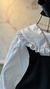 Conjunto Salopete em couro e Blusa de Gola - Boutique Très Beau