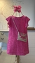 Vestido e Bolsa Trama Pink - comprar online