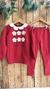 Conjunto Moletom Flores Vermelho - loja online