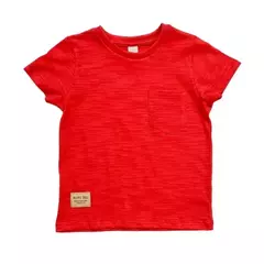 Remera con Bolsillo Roja