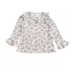Camiseta Pompeya Flores Moradas - comprar online