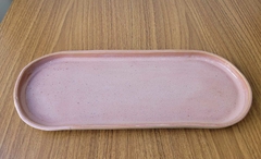 Bandeja oval rosê 34 cm na internet