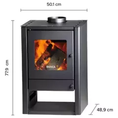 Salamandra a leña Bosca Gold 380 Acero Inoxidable - comprar online