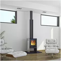 Salamandra a leña Bosca Spirit 380 Ac. Inox - comprar online