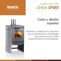 Salamandra a leña Bosca Spirit 380 Ac. Inox en internet