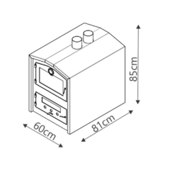 Horno Tromen Gourmet Trh Leña Con Carro - comprar online