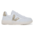 Tênis V-12 Couro Extra Branco/Dourado