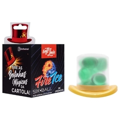 SIX BALL FIRE ICE BOLINHA EXCITANTE 6 UNIDADES SOFT LOVE