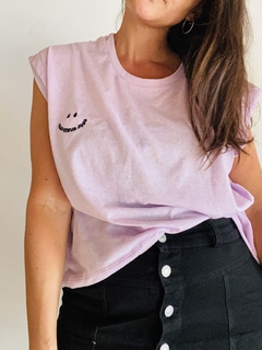 Remera Smiles lila - REVOS